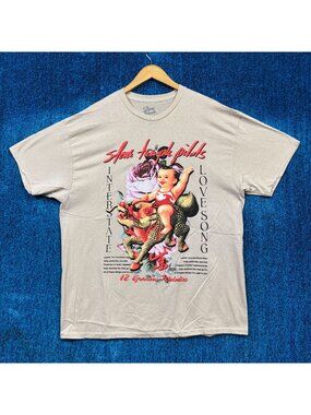 Stone Temple Pilots Interstate Love Song Rock Beige T-Shirt Size Extra Large